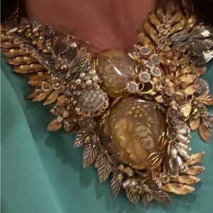 ✨ Rare Vintage Miriam Haskell Statement Necklace – Signed